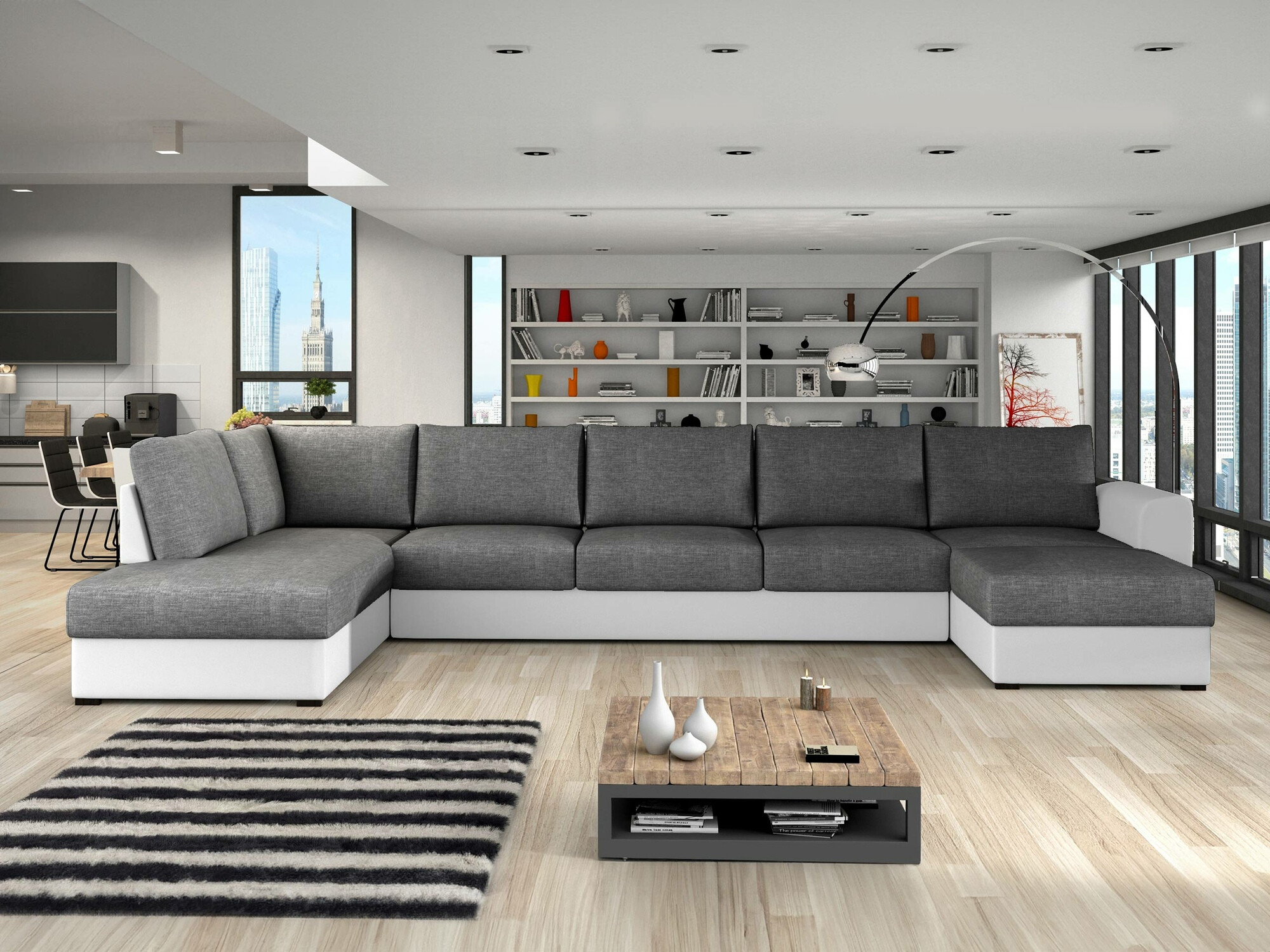 Corner sofa Comfivo 191 (Soft 017 + Lux 06)