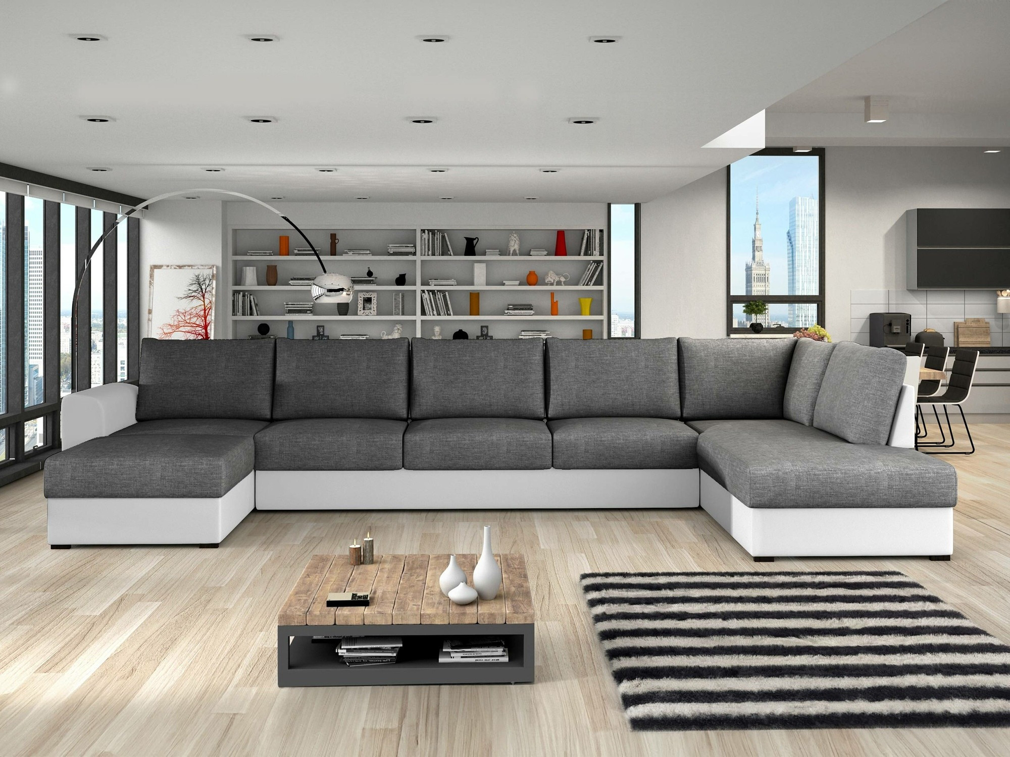 Corner sofa Comfivo Flumen I (Soft 017 + Lux 06)