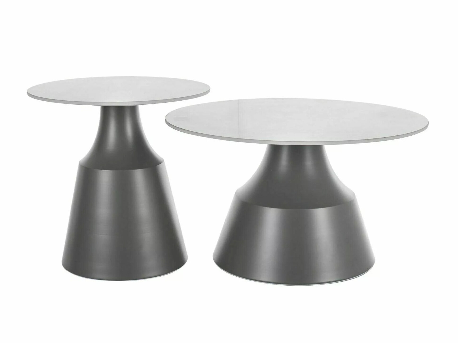 Nest of coffee tables Detroit 908 (White + Grey)