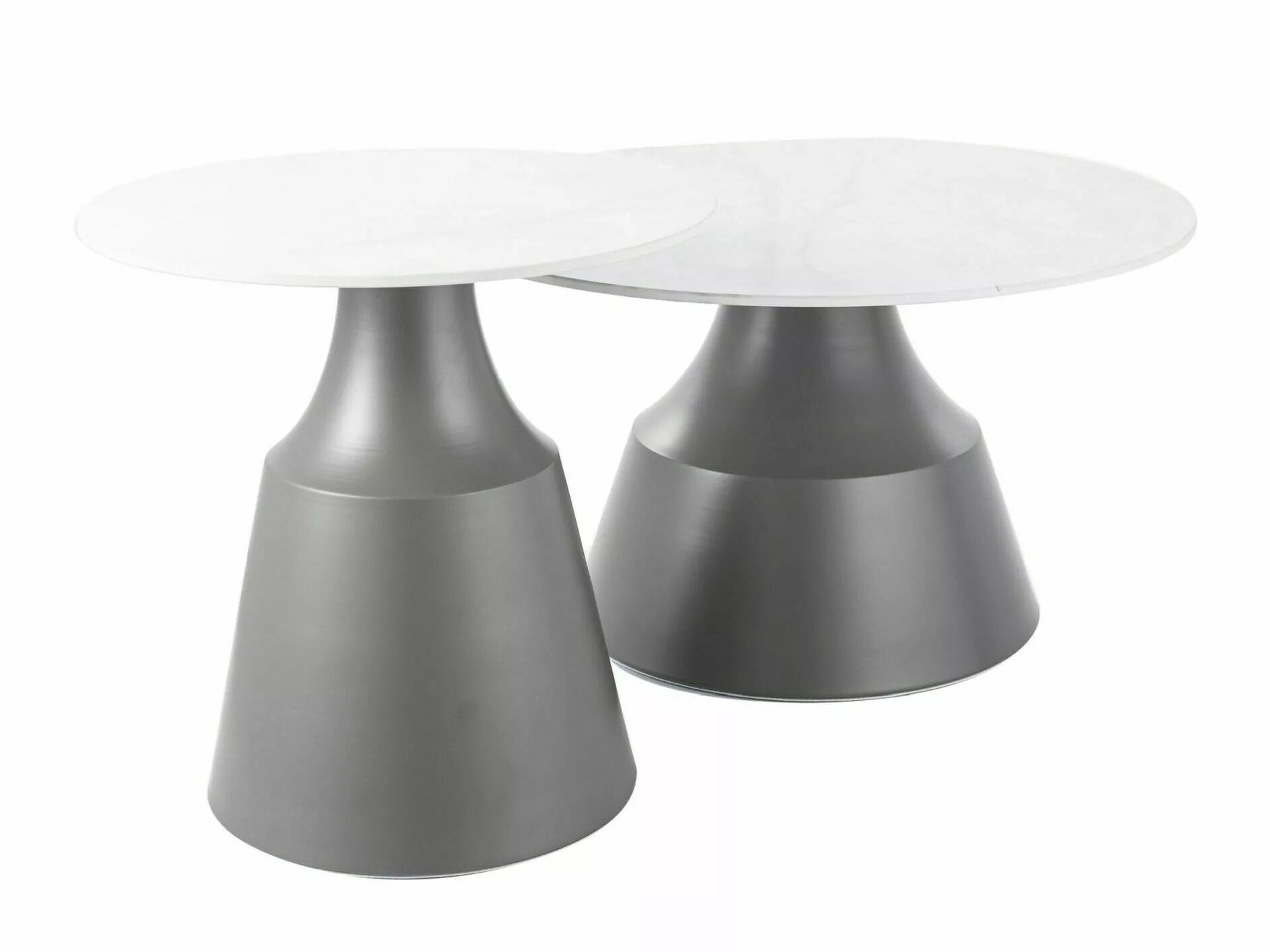 Nest of coffee tables Detroit 908 (White + Grey)