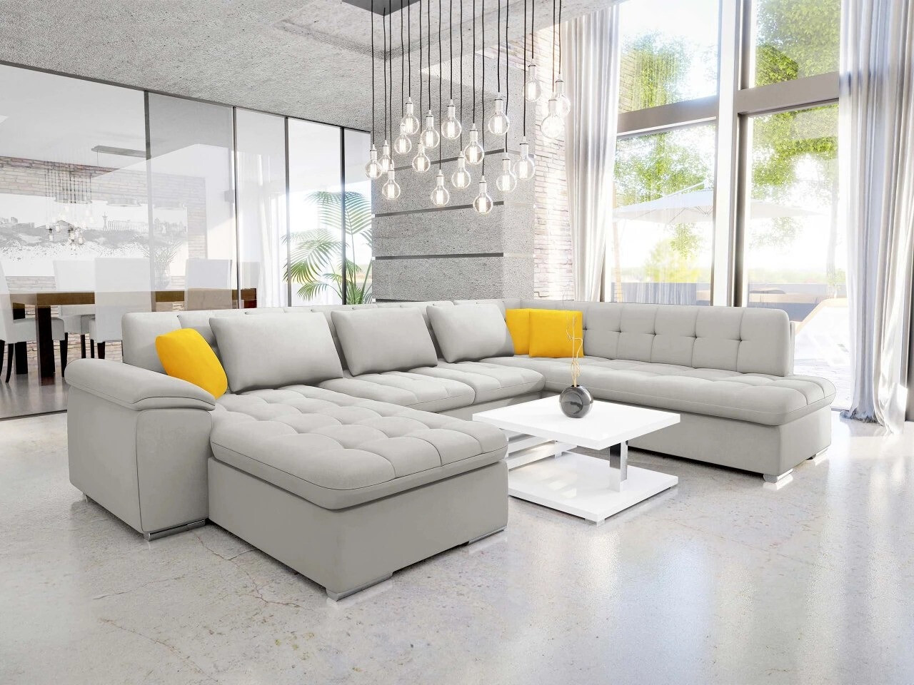 Corner sofa Comfivo Gemma V (Venus Velvet 2921 + Venus Velvet 2916)