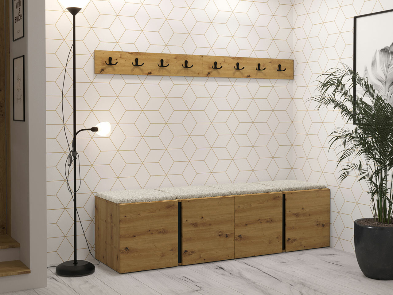 Hallway set Hartford 276 (Artisan oak)