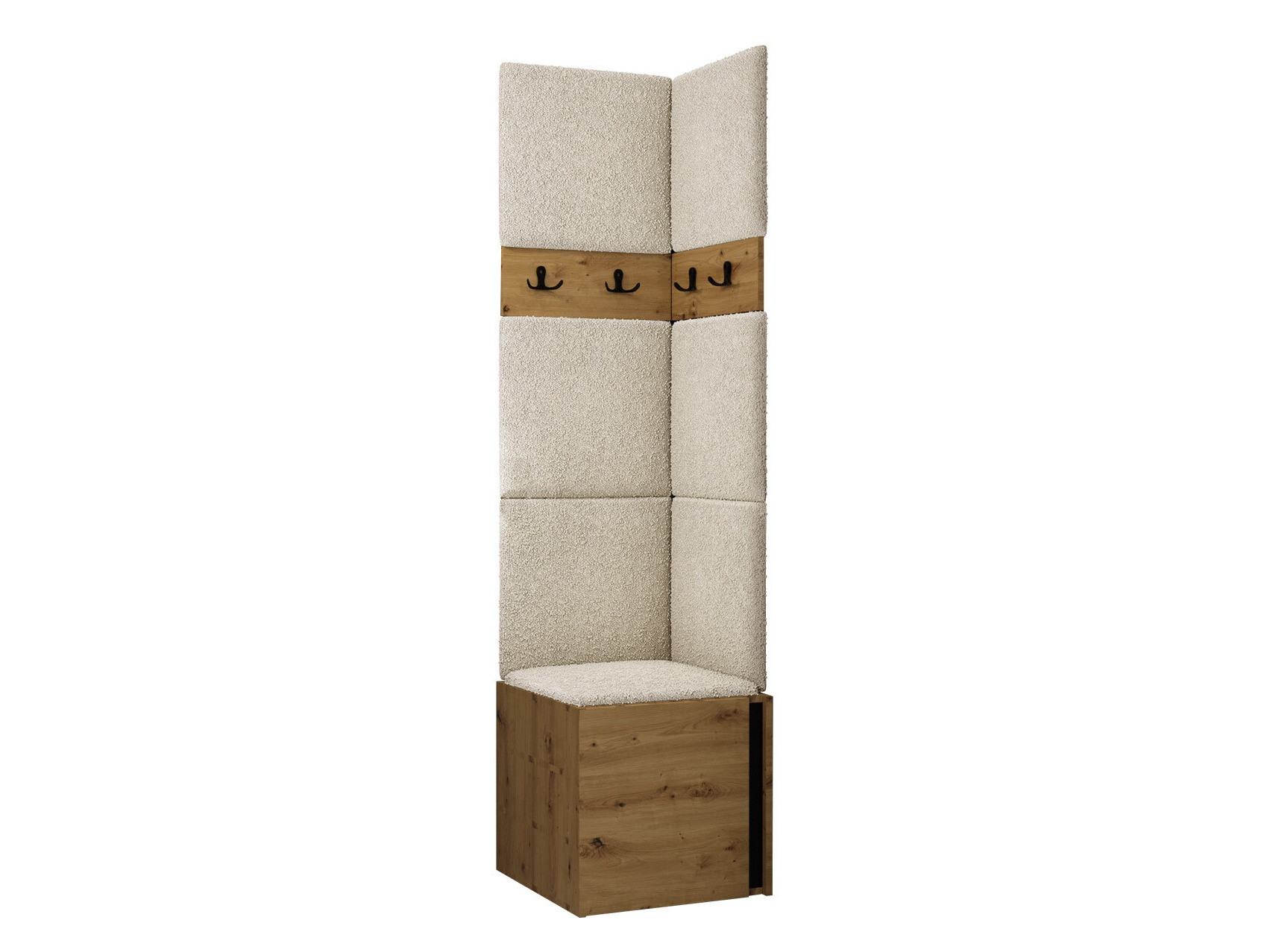 Hallway set Pinis XXI (Artisan oak + Black)