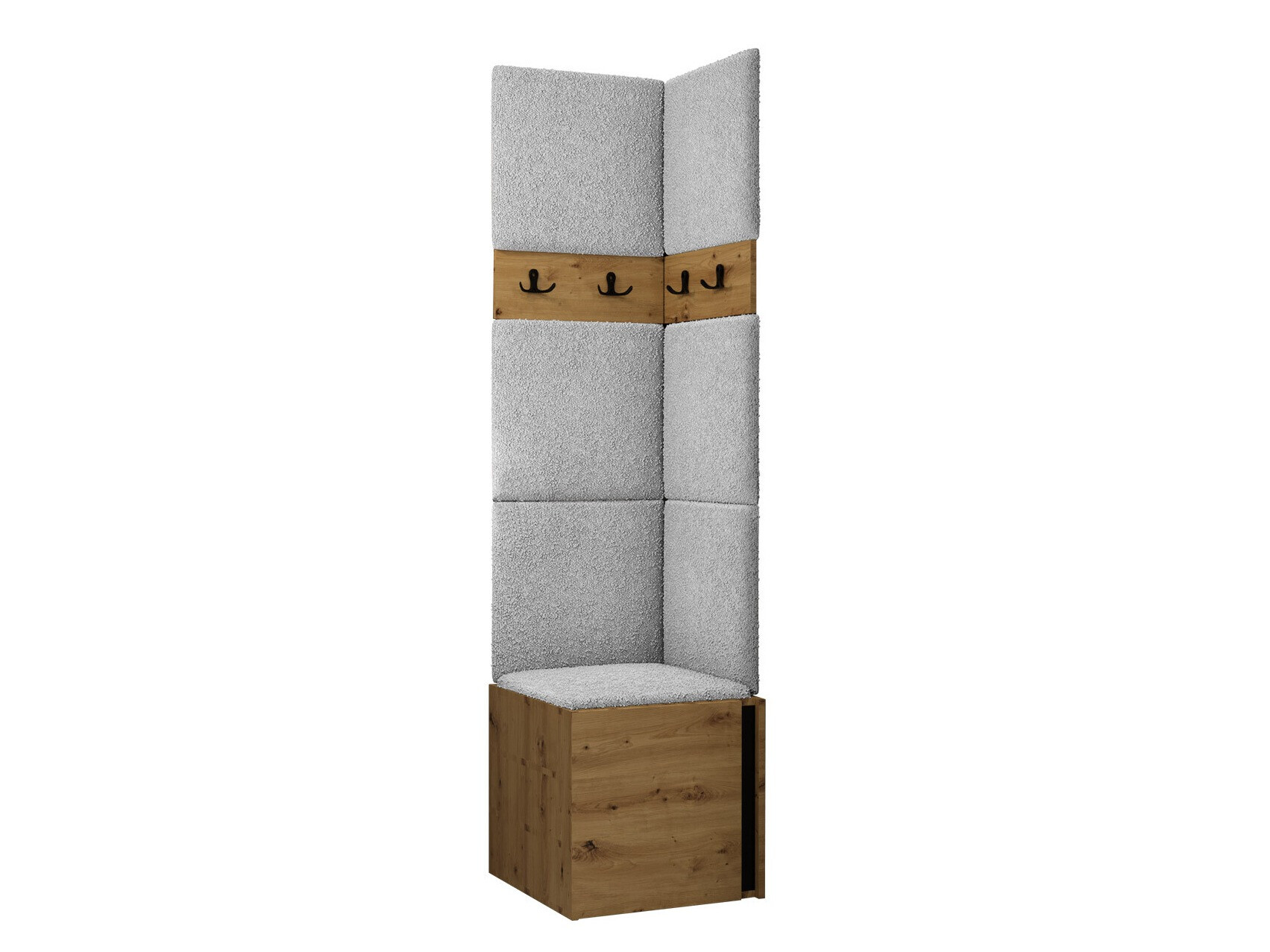 Hallway set Pinis XXI (Artisan oak + Black)