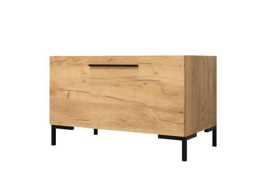 Shoe cabinet Tivsoa 111 (Craft oak + Black)
