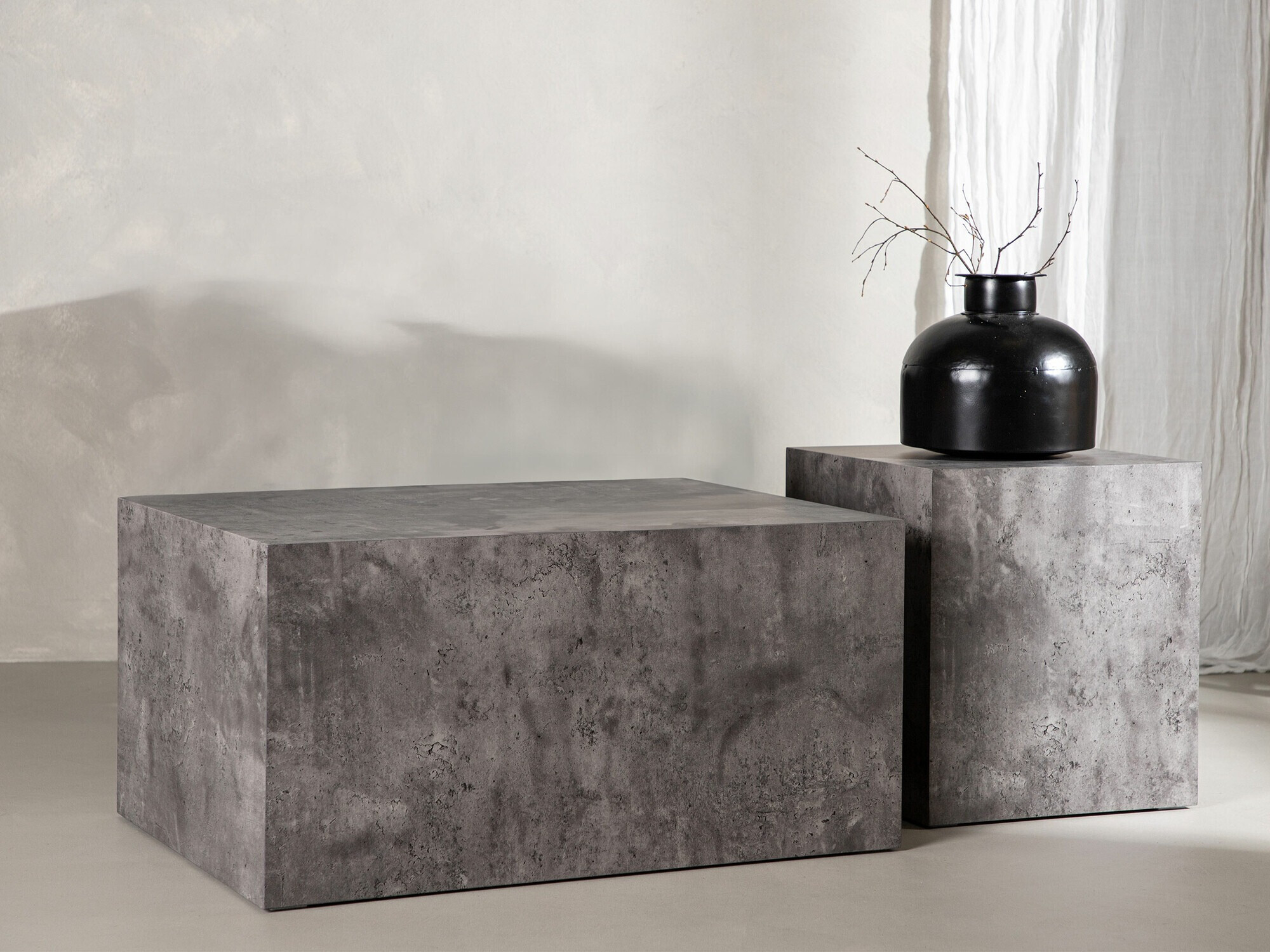 Nest of coffee tables Dallas 4539 (Grey)