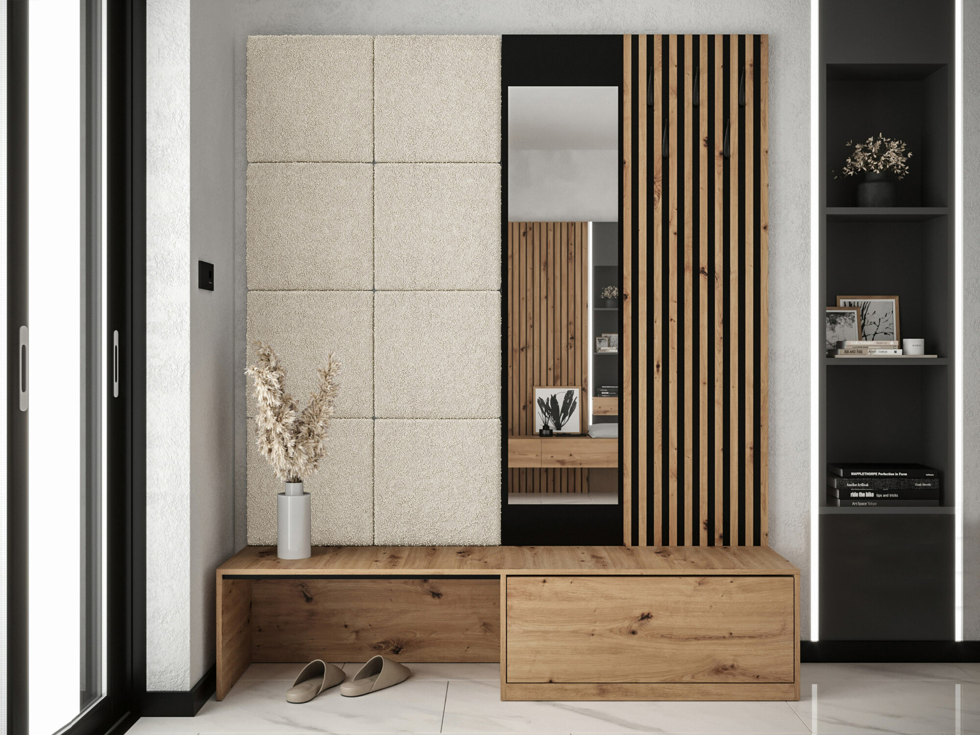 Hallway set Fabor (Artisan oak + Abriamo 03)
