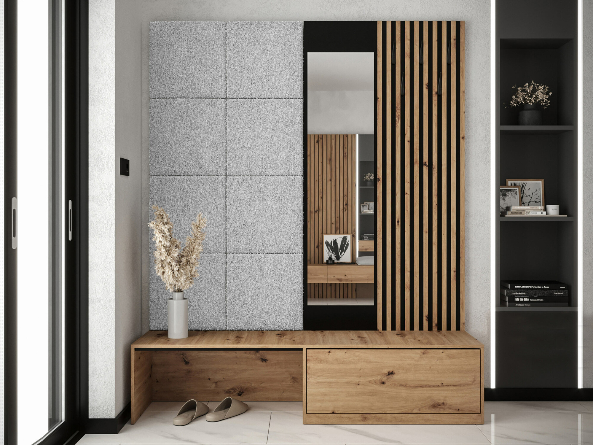 Hallway set Fabor (Artisan oak + Abriamo 06)