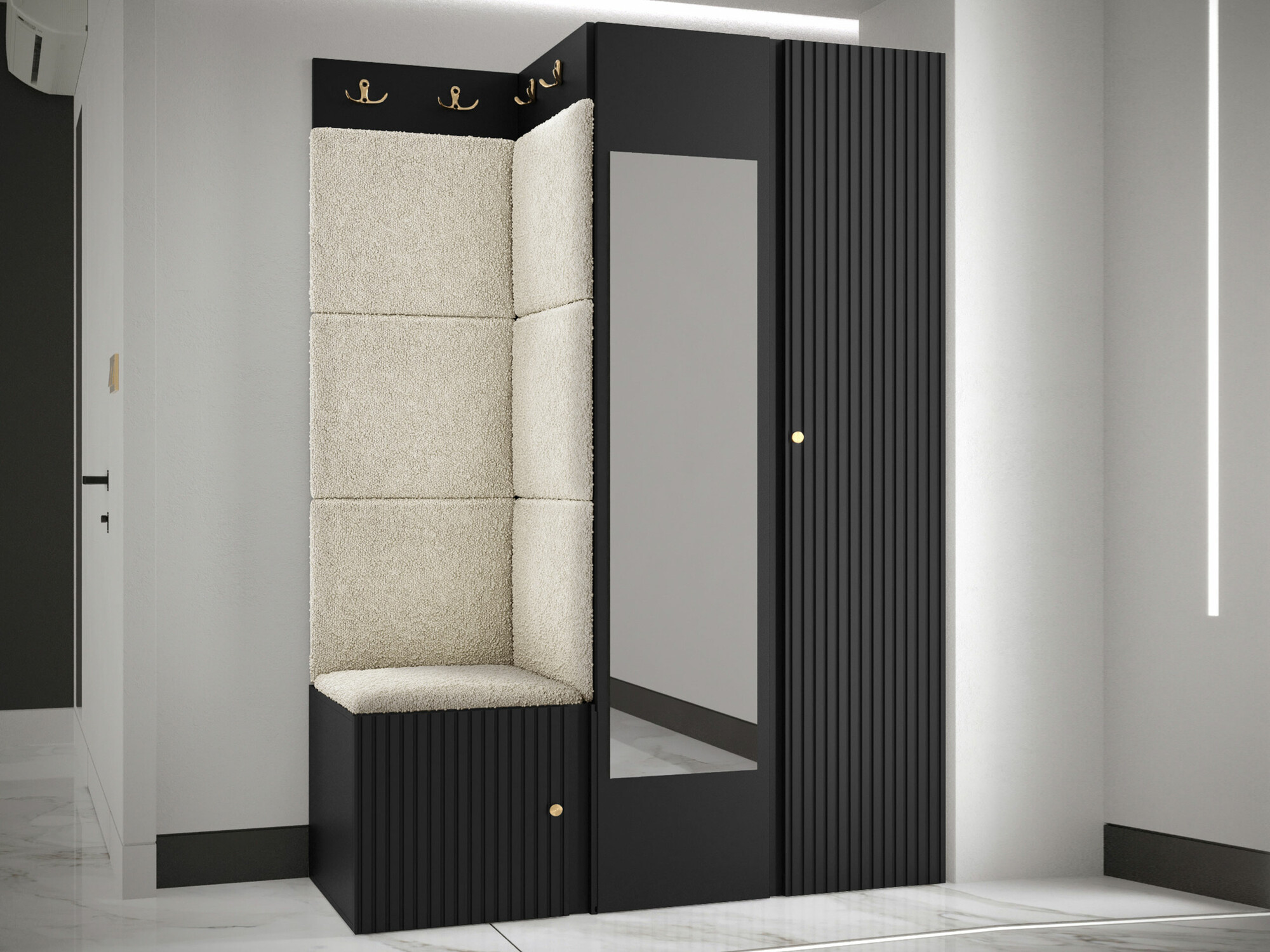 Hallway set Hartford 388 (Black)