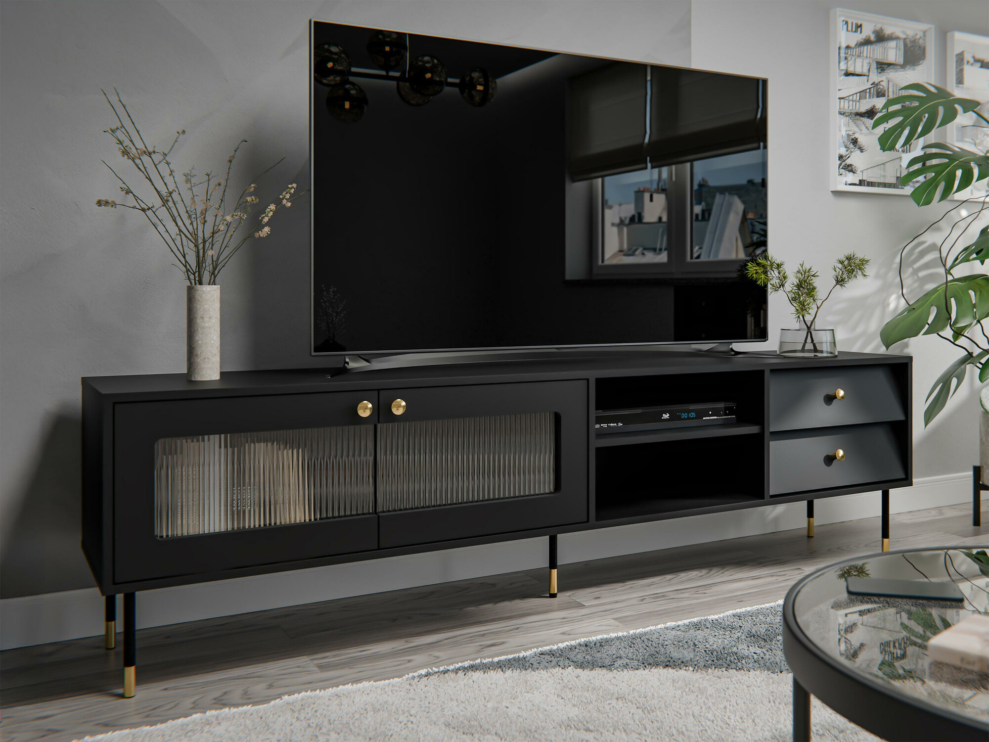 TV stand Feletri 103 (Black)