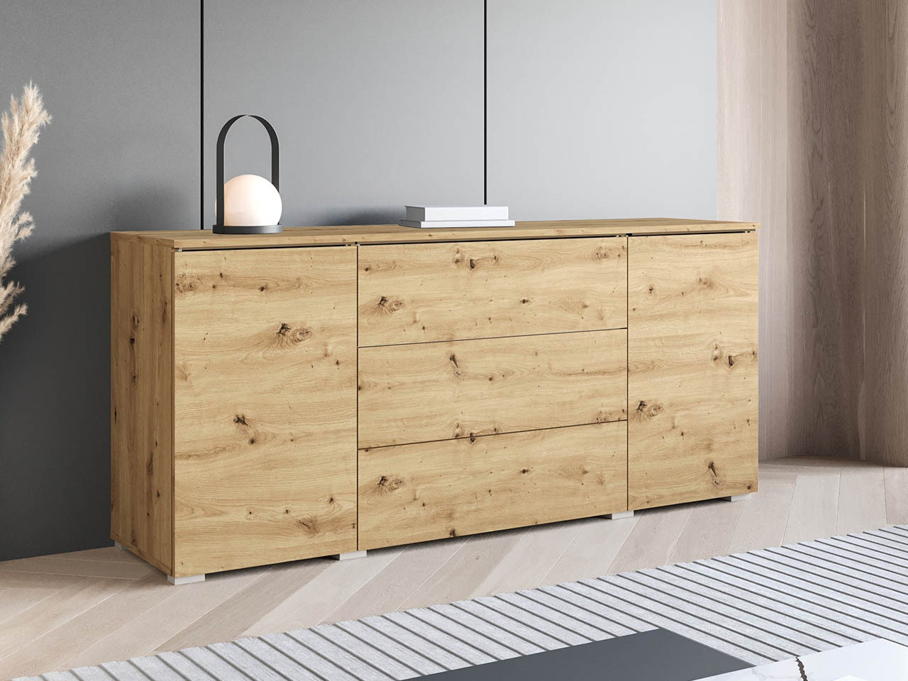 Chest of drawers Mirfivo 102 (Artisan oak)