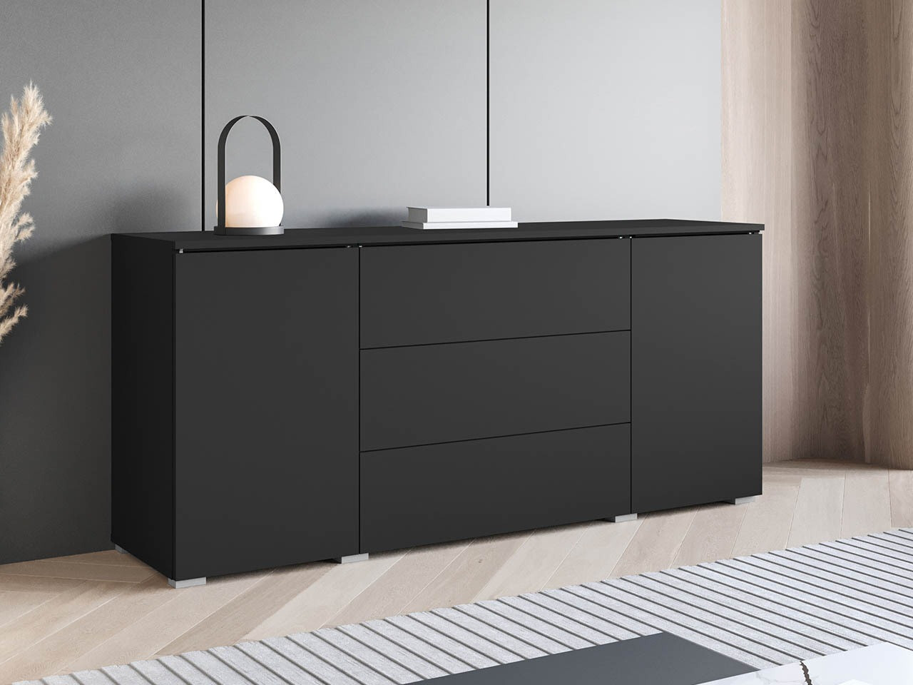 Chest of drawers Mirfivo 102 (Graphite)