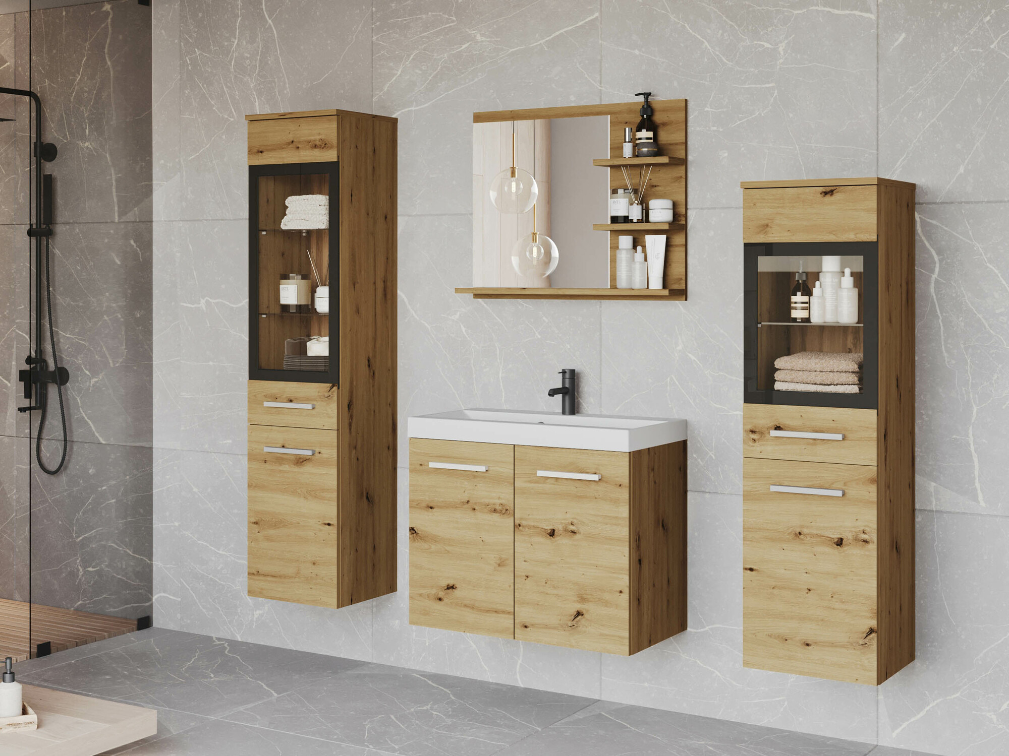 Bathroom set Scientia IV (Artisan oak)