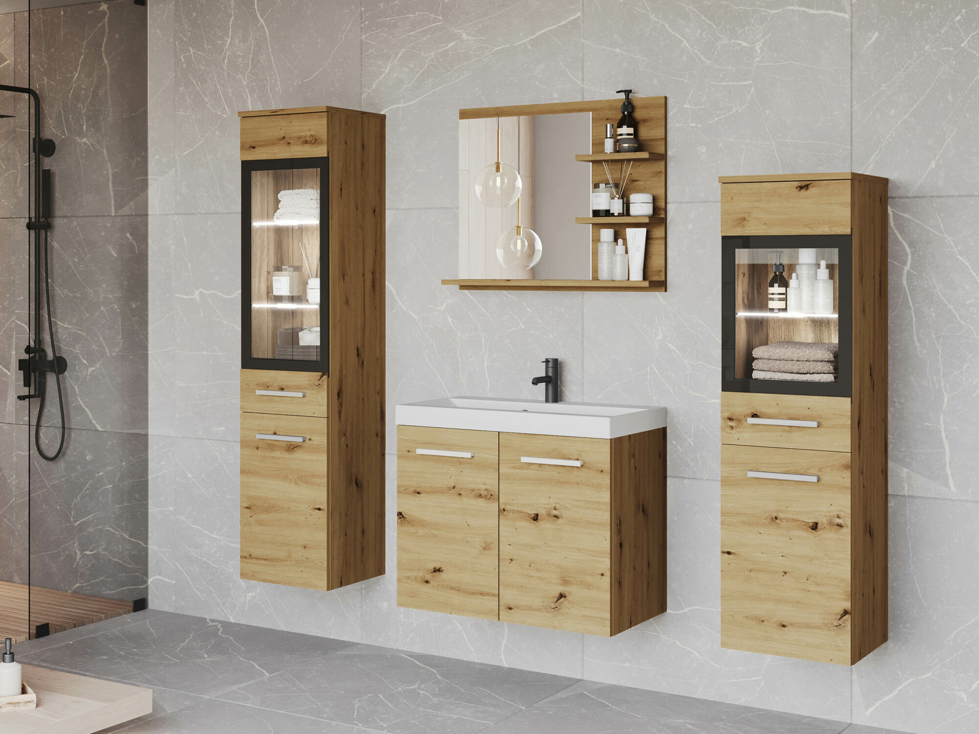 Bathroom set Scientia IV (Artisan oak)
