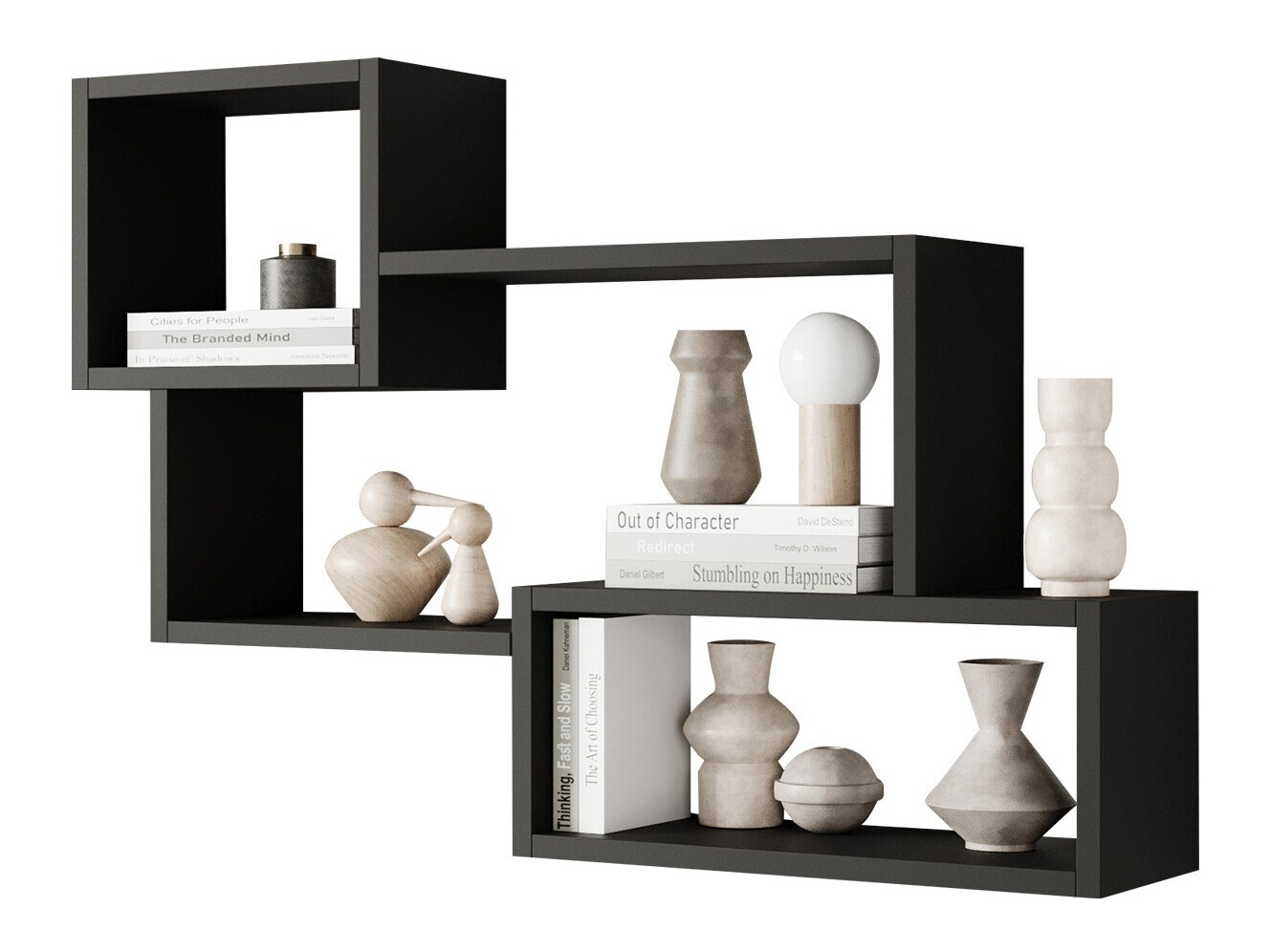 Wall shelf Lexicon II (Graphite)