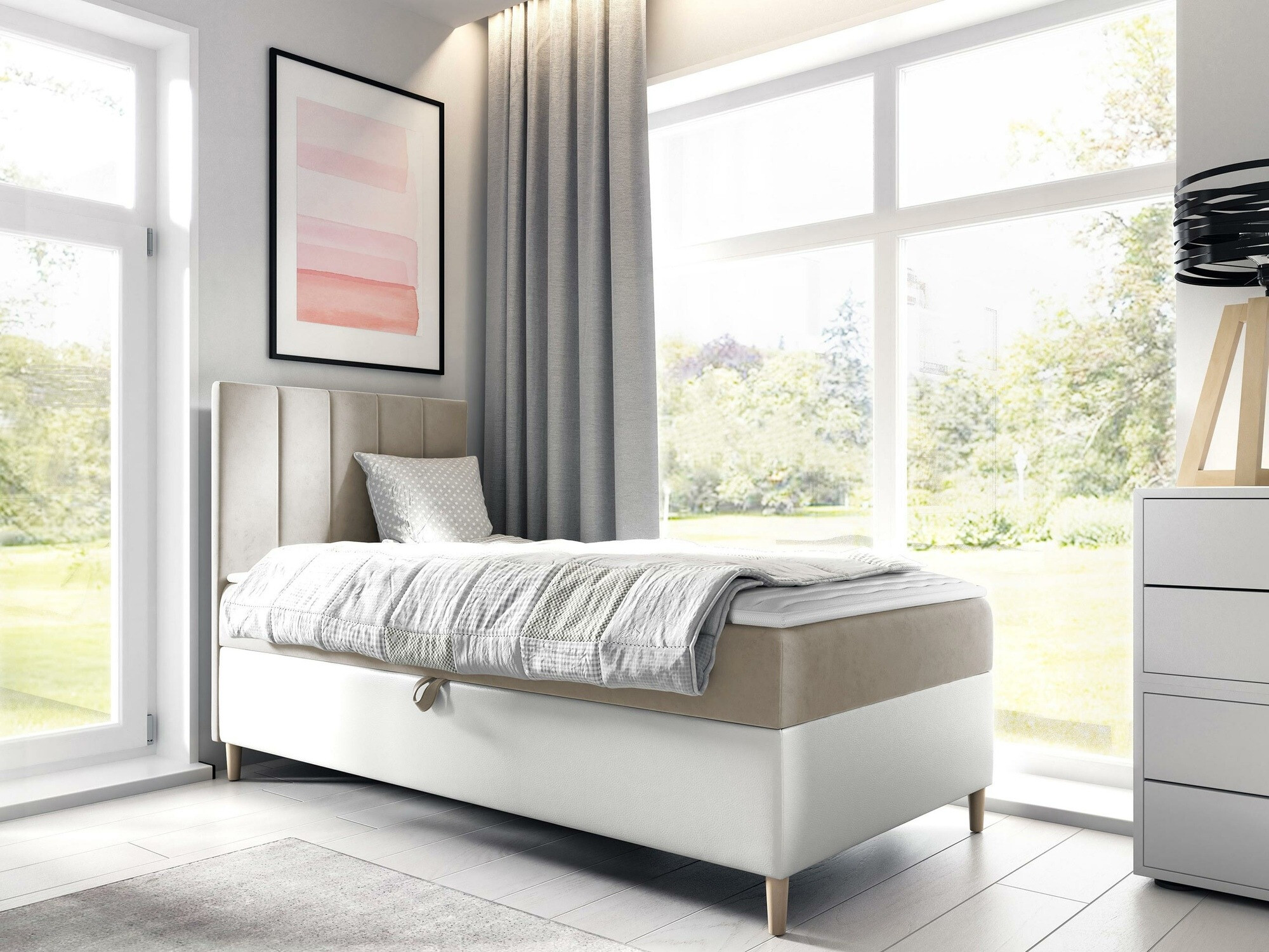 Continental bed Lucus VI (Soft 017 + Fresh 1)
