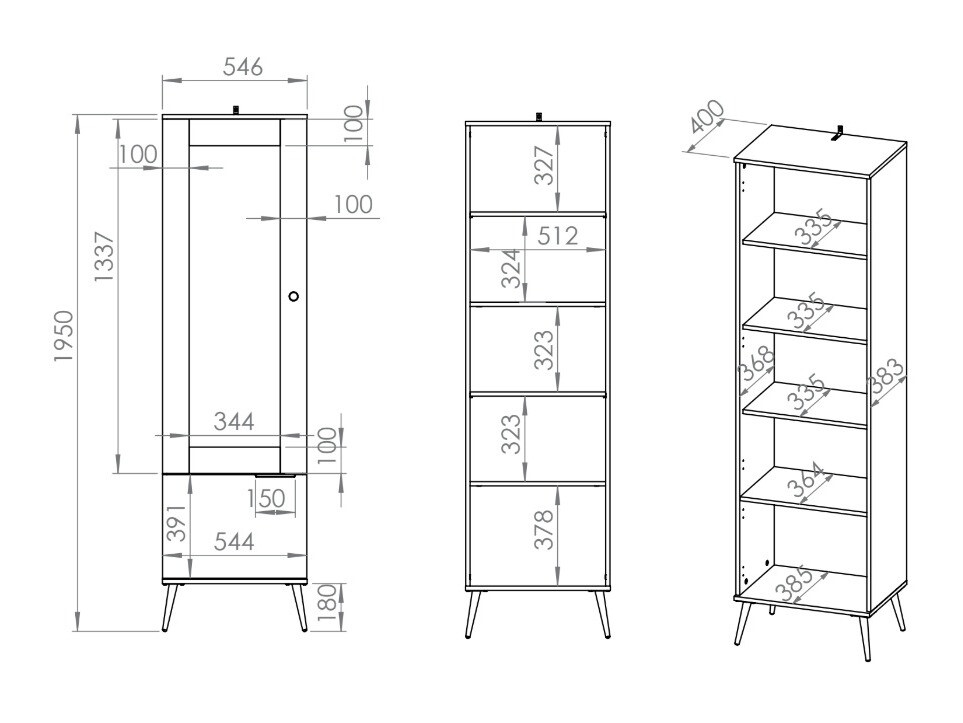 Bookcase Odenovu 101
