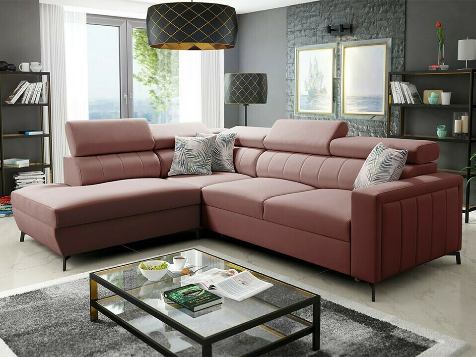 Corner sofa Sarasota 147 (Mono 235 + Botanical 36)