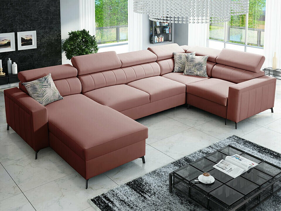 Corner sofa Sarasota 154 (Mono 235 + Botanical 36)