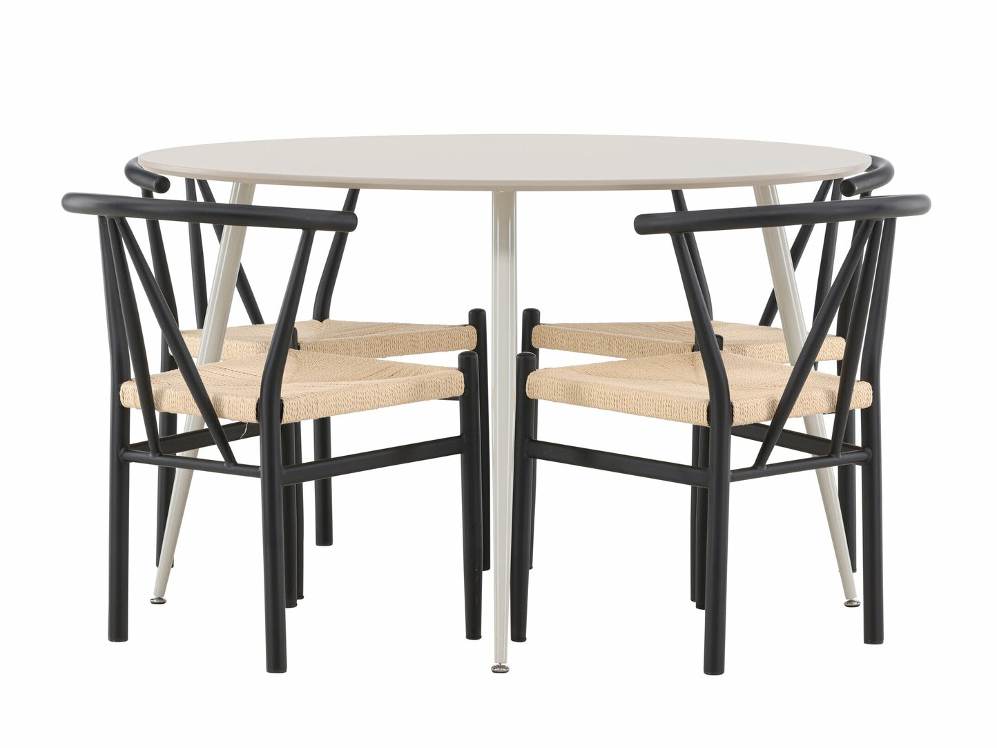 Dining set Dallas 4573 (Black + Beige)