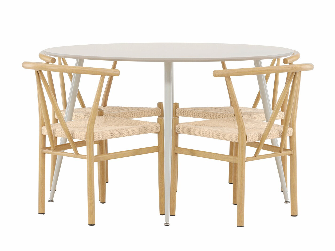 Dining set Dallas 4573 (Light wood + Beige)
