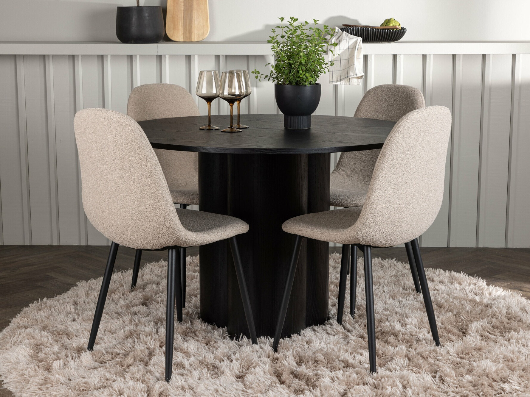 Dining set Dallas 4578 (Black)