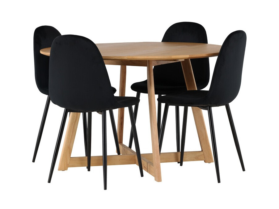 Dining set Dallas 4580 (Black)