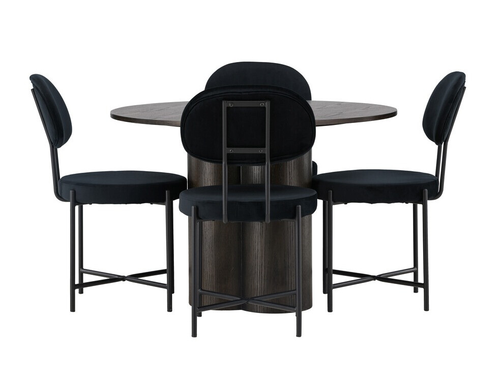 Dining set Dallas 4605 (Dark nut)