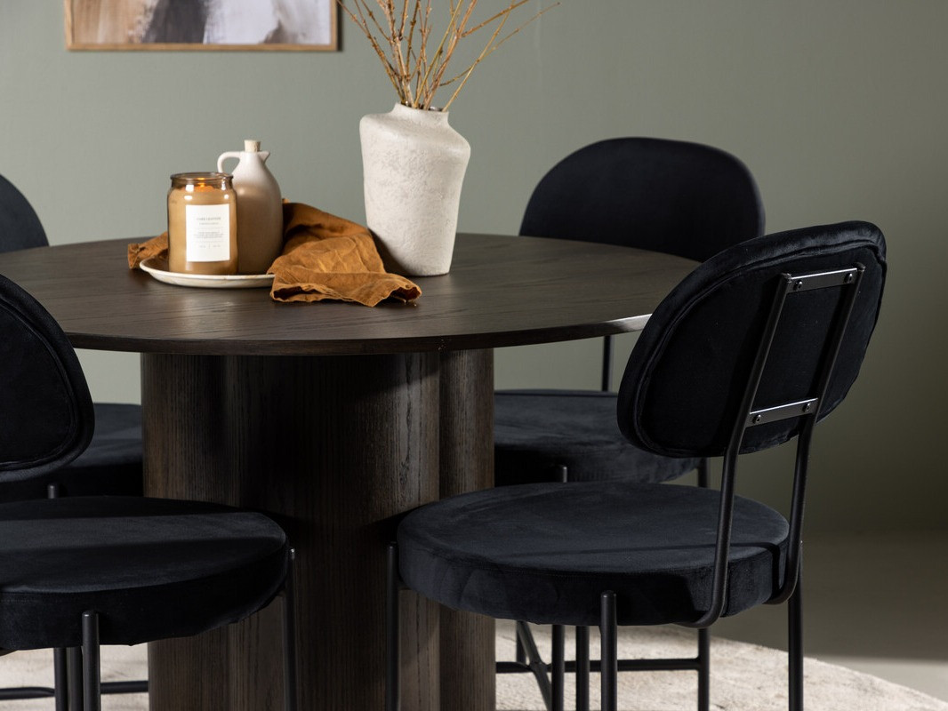 Dining set Dallas 4605 (Dark nut)