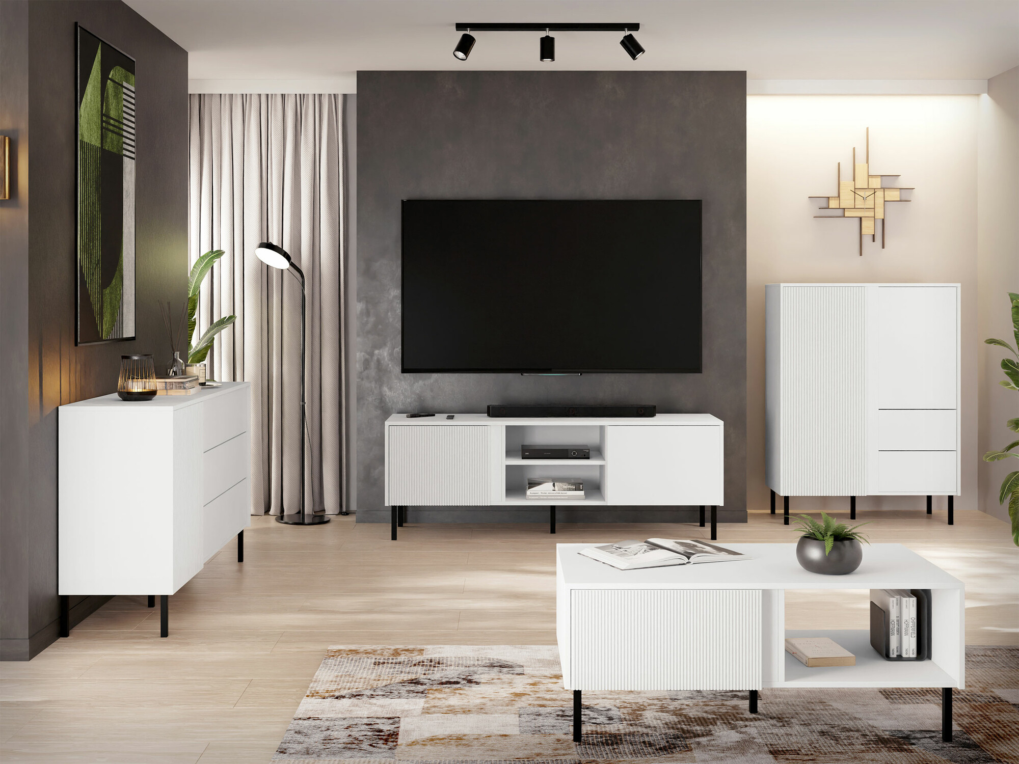 Chest of drawers Lumiri 100 (White)