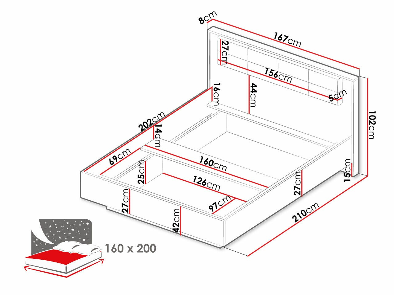 Bed Flodale 103 (Not available)