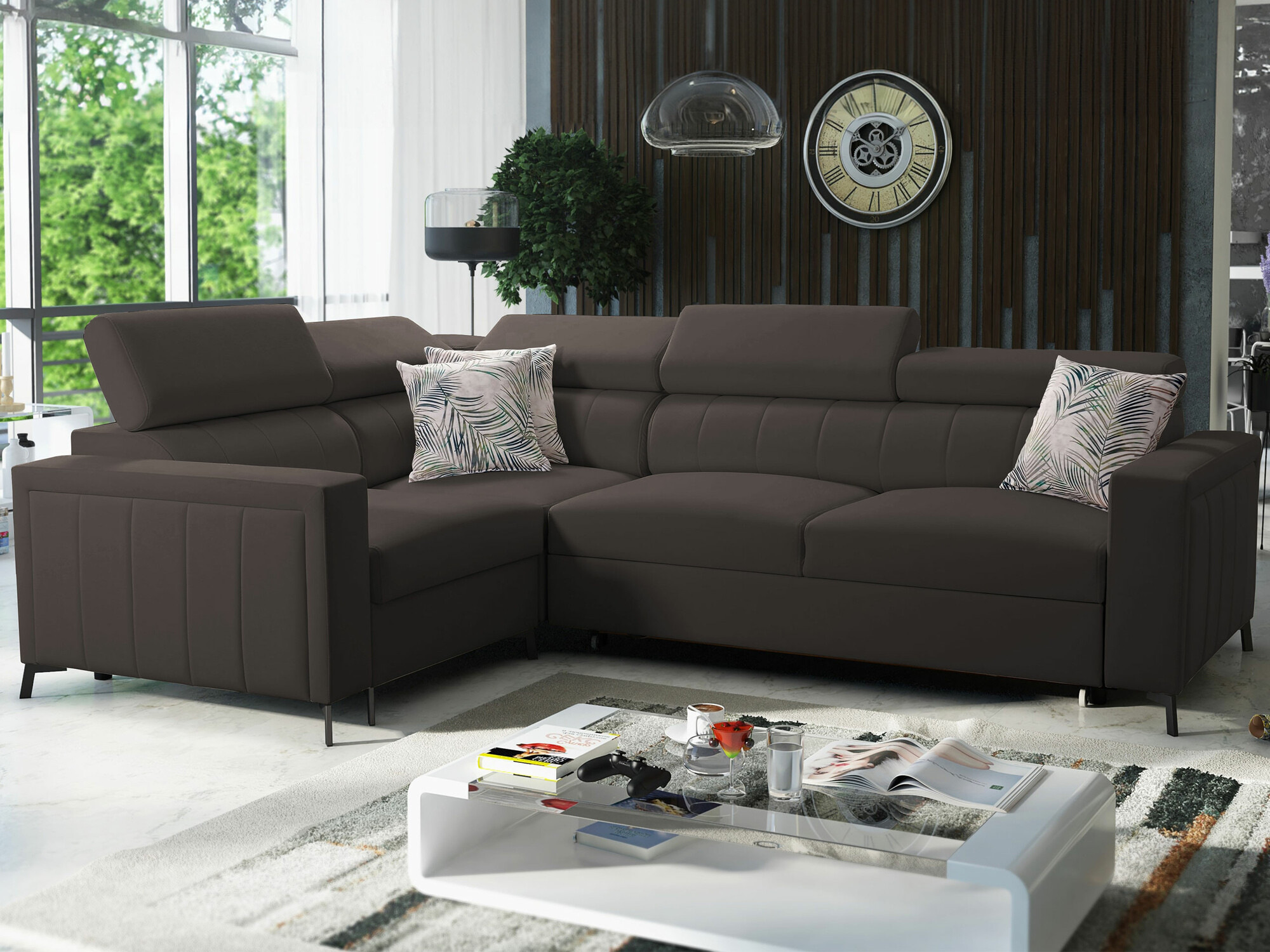 Corner sofa Sarasota 149 (Mono 234 + Botanical 36)