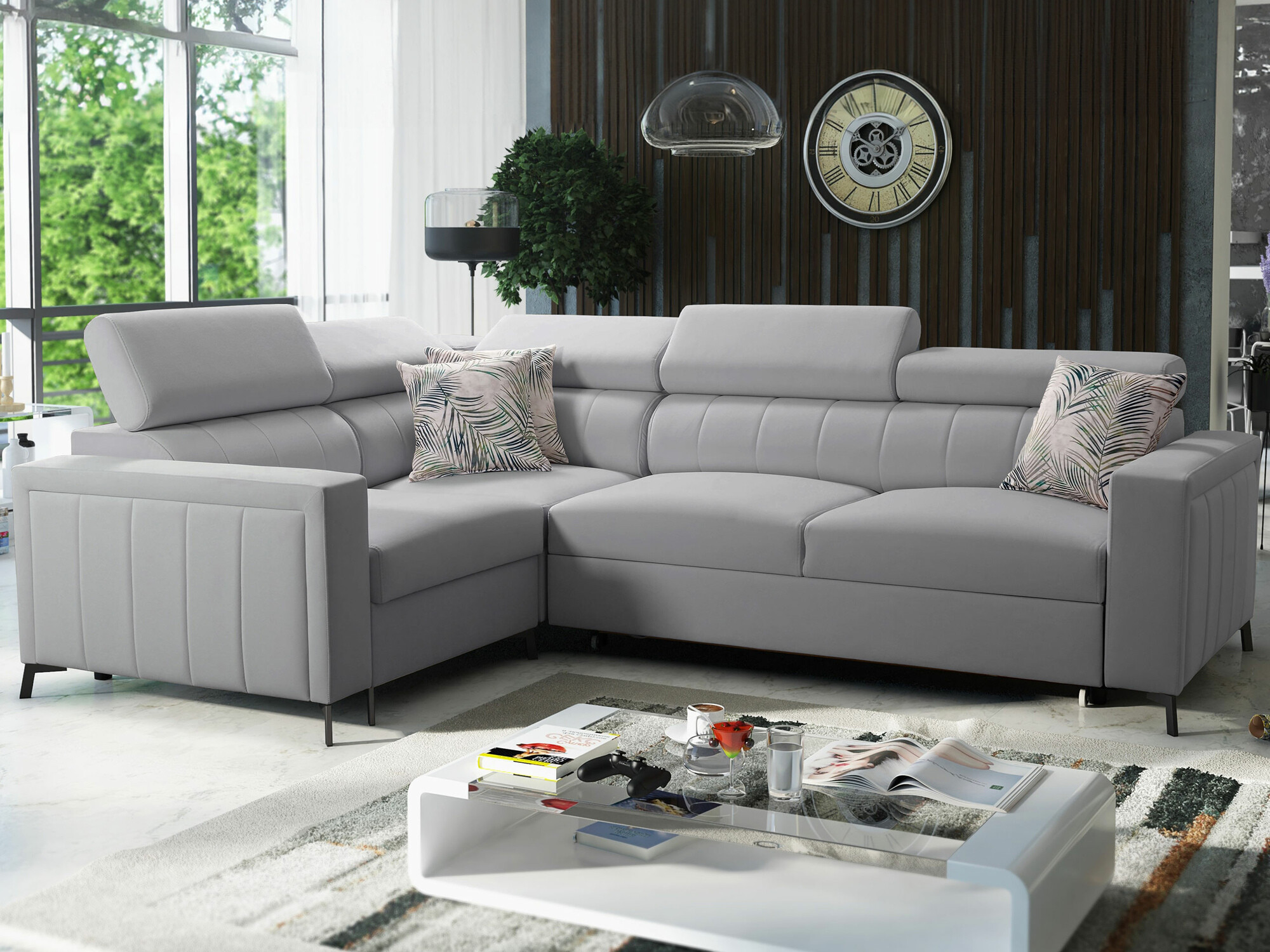 Corner sofa Sarasota 149 (Mono 244 + Botanical 36)