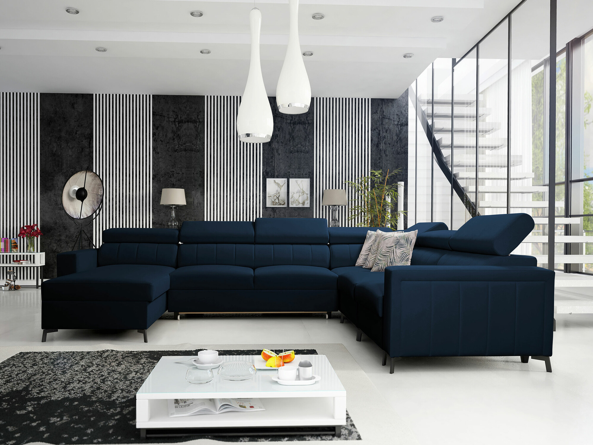 Corner sofa Sarasota 157 (Mono 242 + Botanical 36)