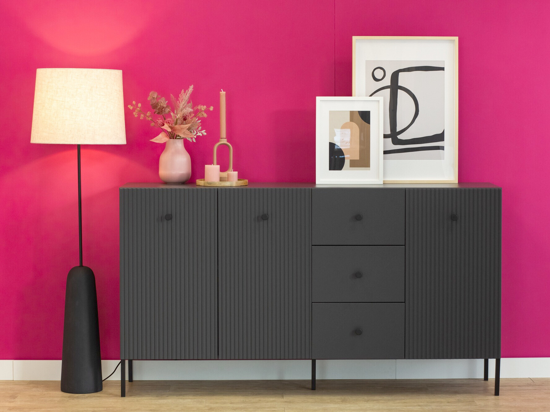 Chest of drawers Etliva 102 (Anthracite)