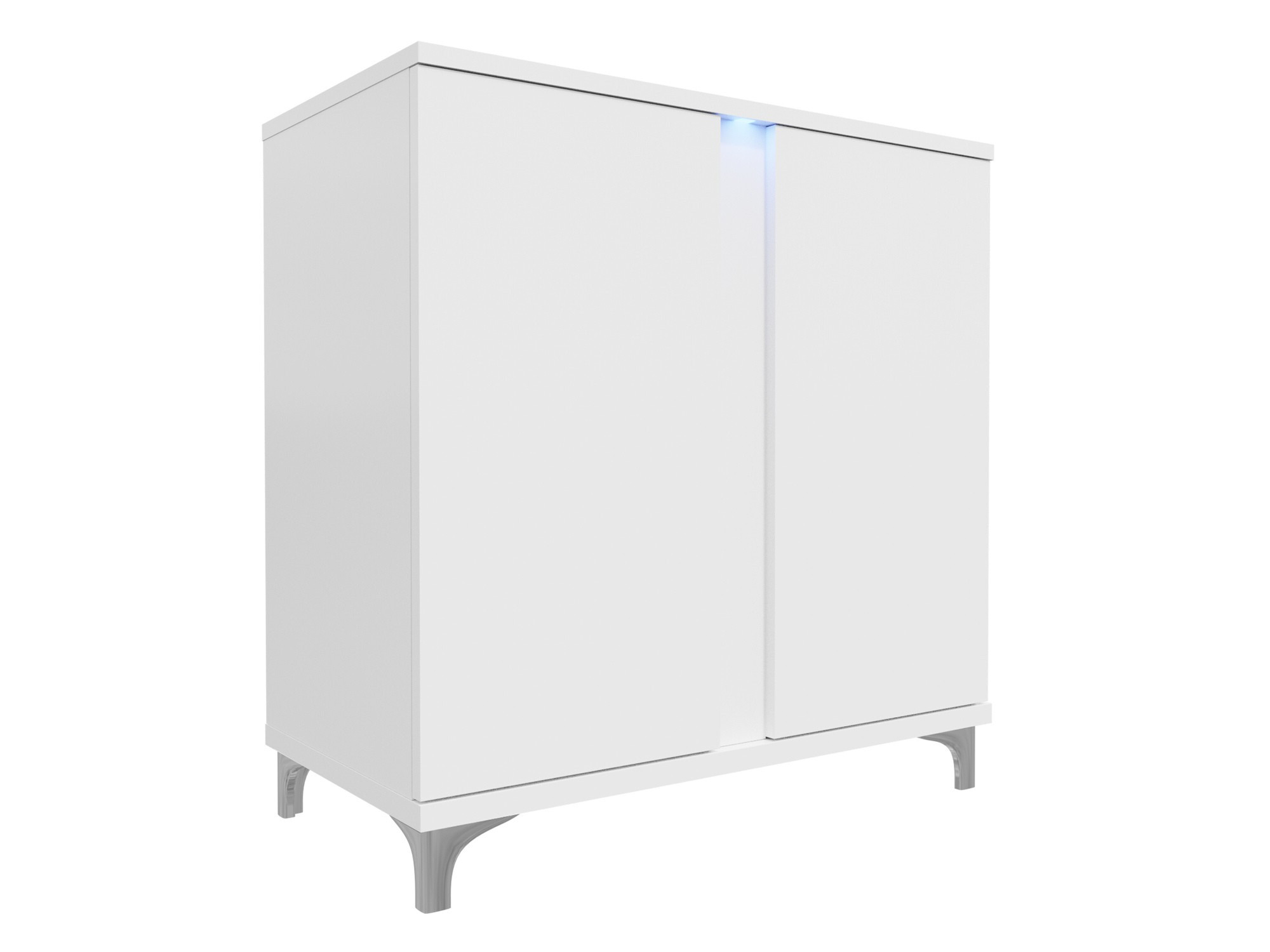 Sideboard Florem II (White + Glossy white)