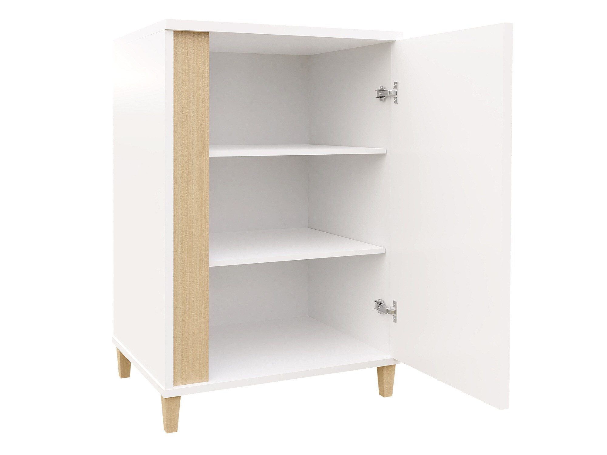 Sideboard Florem (White + Glossy white)