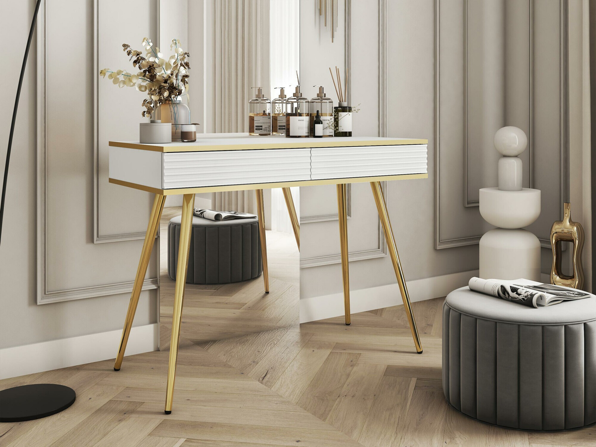 Console table Felduno 106 (White + Golden)