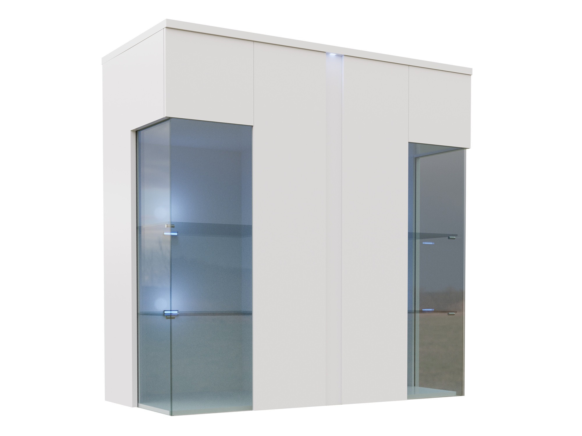 Sideboard Livseri 104 (White + Glossy white)