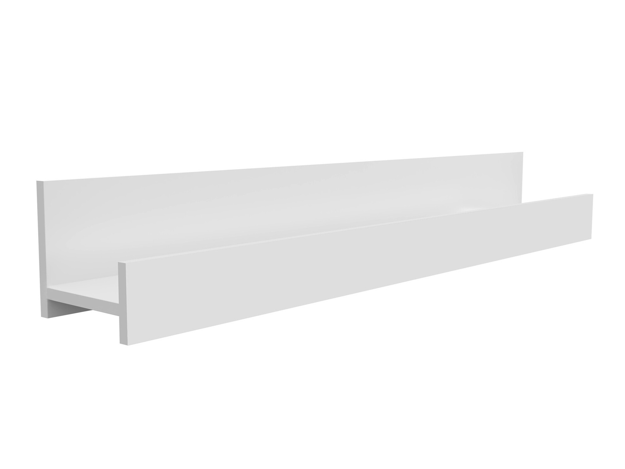 Wall shelf Florem (White + Glossy white)