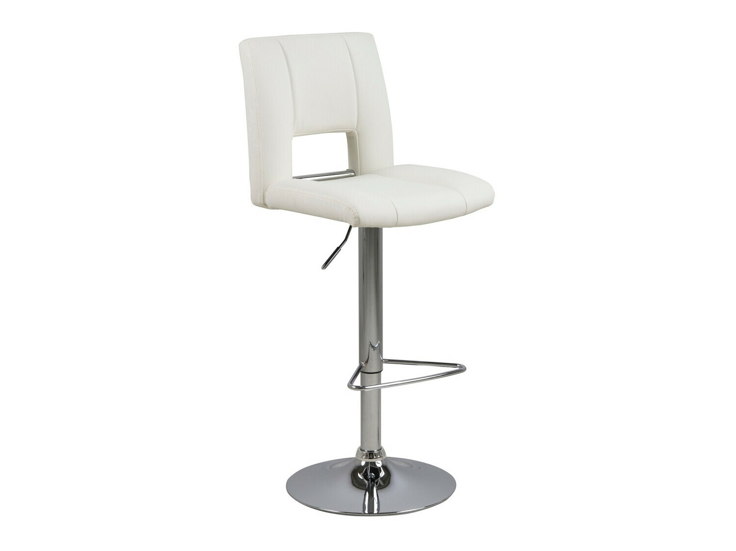 Counter stool Norsica 145 (White + Silver)