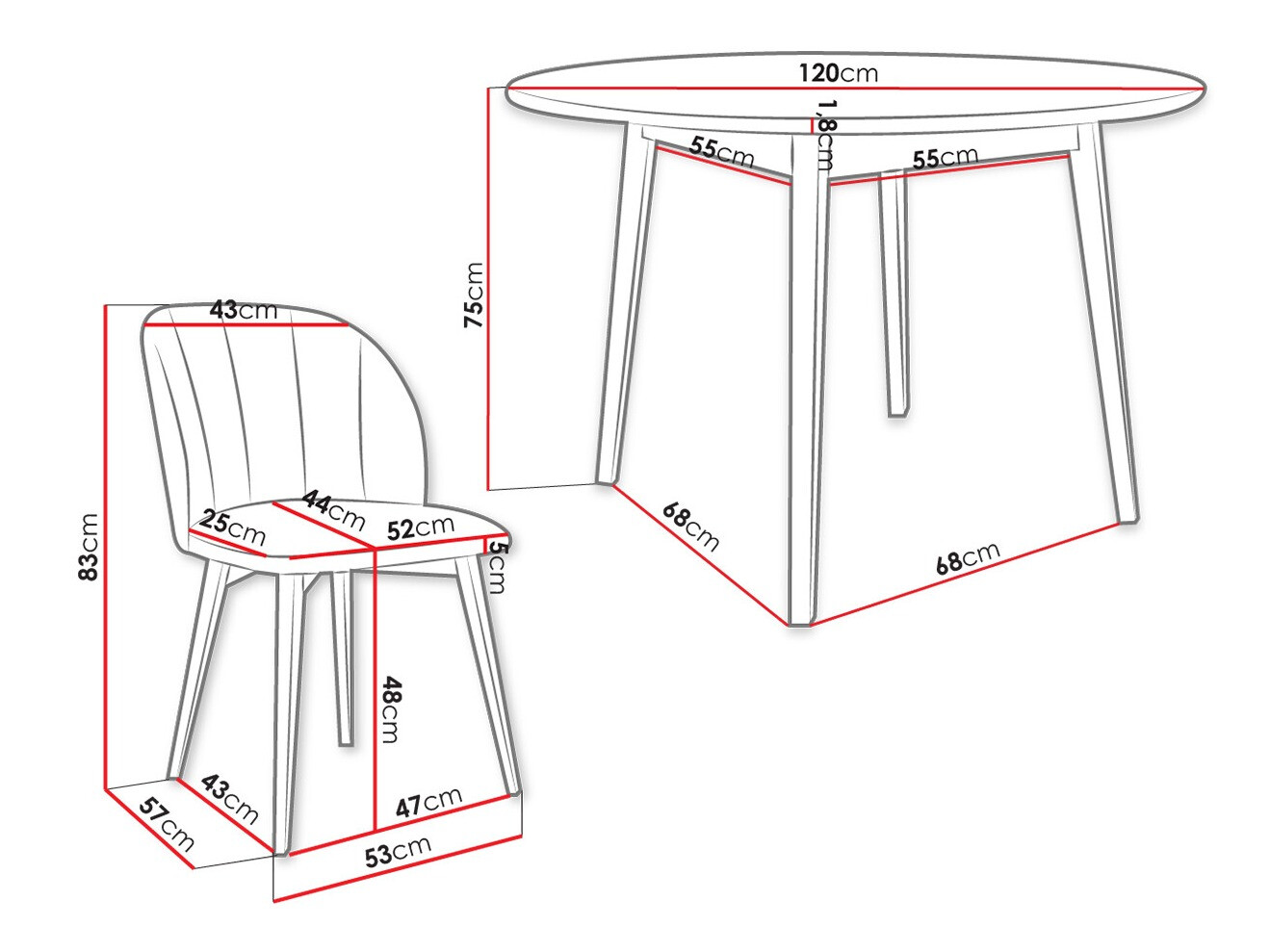 Dining set Racine 136