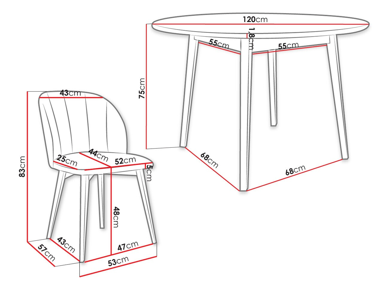 Dining set Racine 136