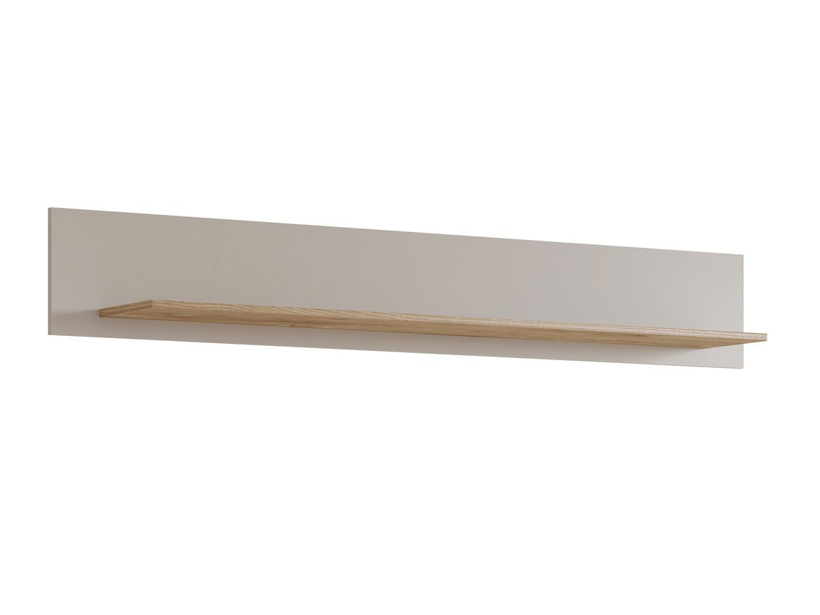 Wall shelf Sovera 100 (Golden oak + Cashmere)
