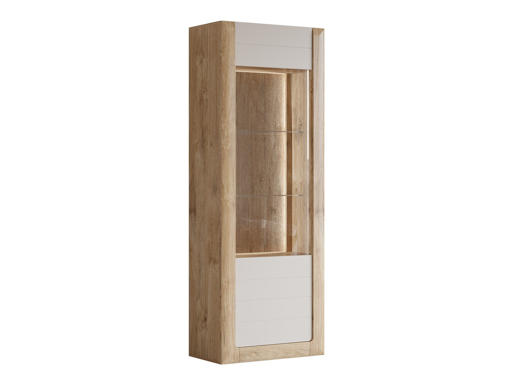 Bookcase Sovera 101 (Golden oak + Cashmere)