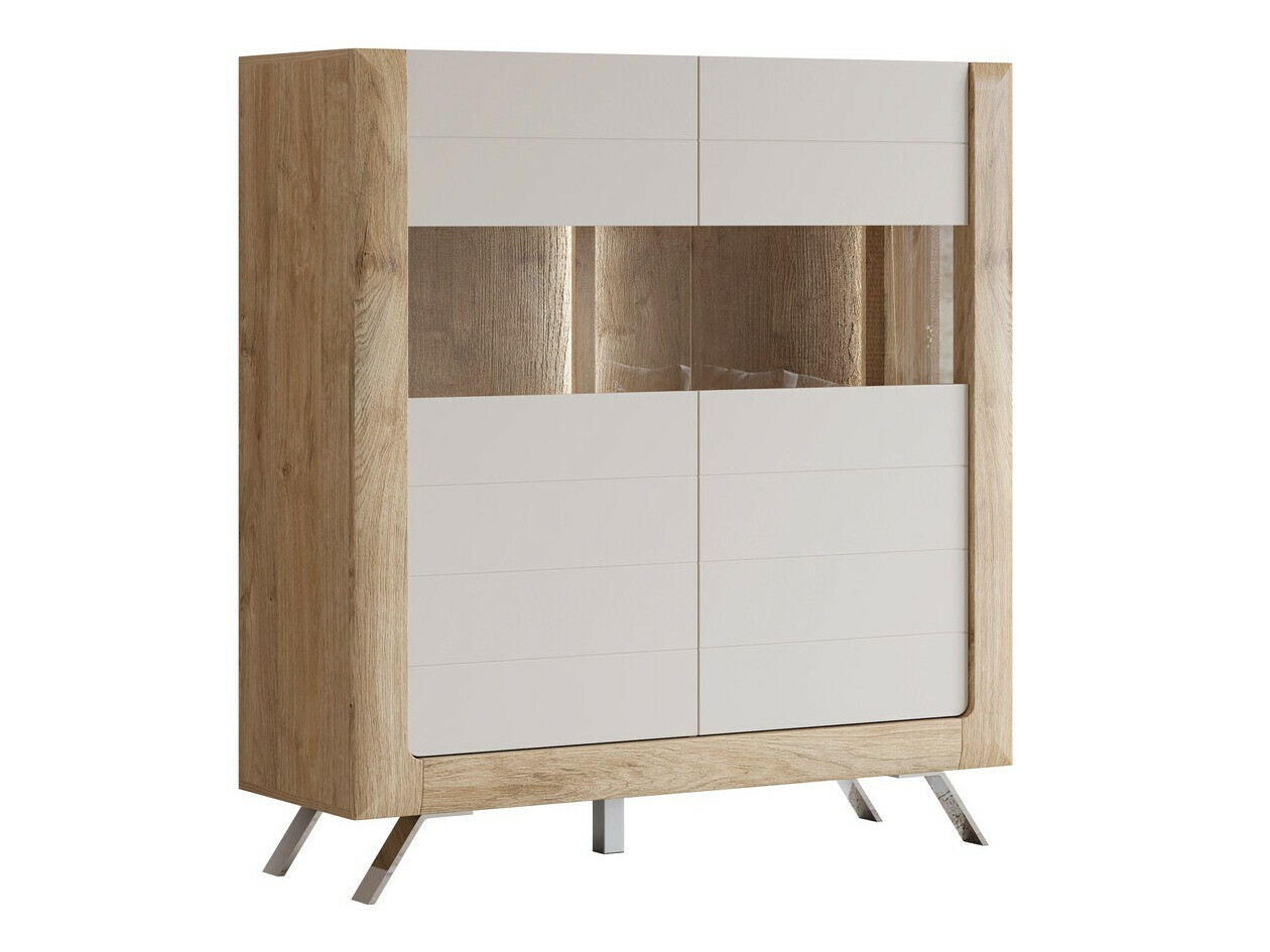 Bookcase Sovera 106 (Golden oak + Cashmere)