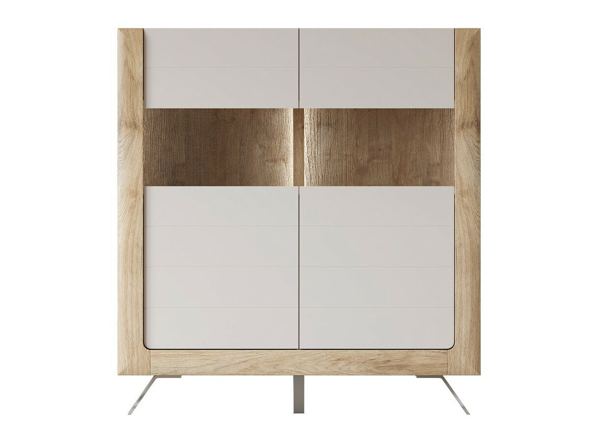 Bookcase Sovera 106 (Golden oak + Cashmere)