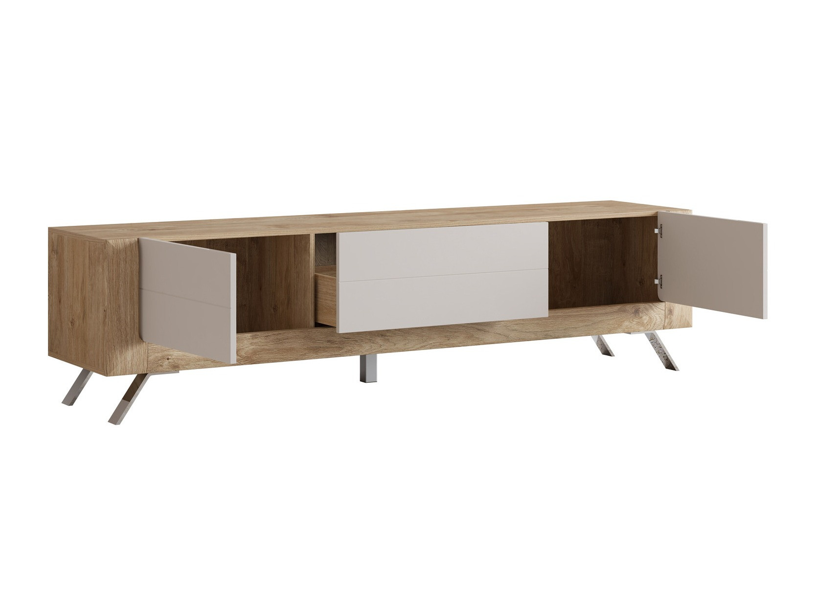 TV stand Sovera 104 (Golden oak + Cashmere)