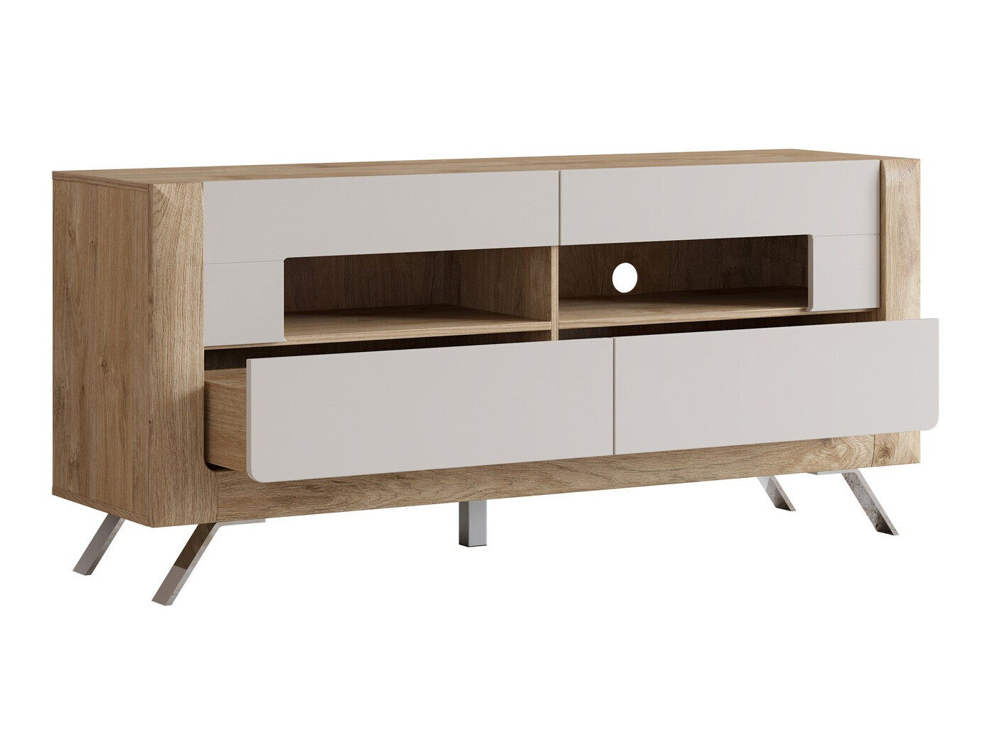 TV stand Sovera 105 (Golden oak + Cashmere)