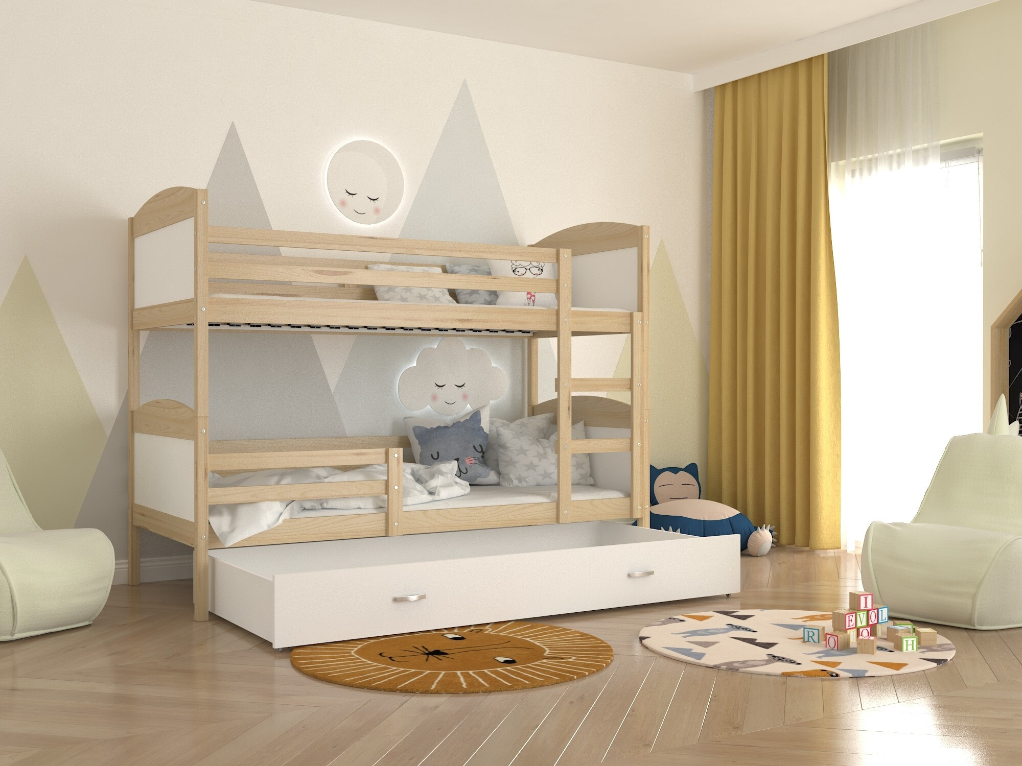 Bunk bed Aurora 101 (White)